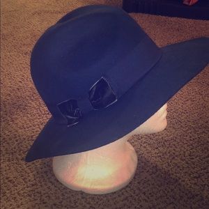 Blue Wool Fedora